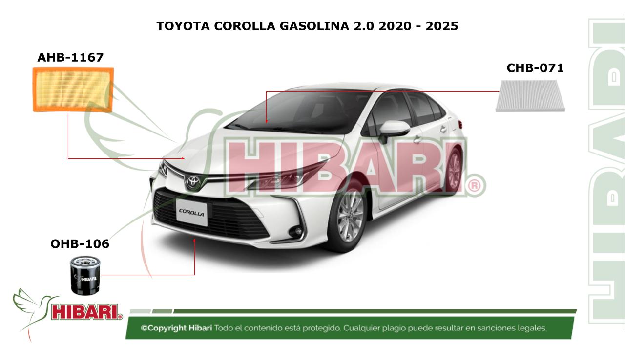 Lee más sobre el artículo TOYOTA COROLLA GASOLINA 2.0 2020 – 2025